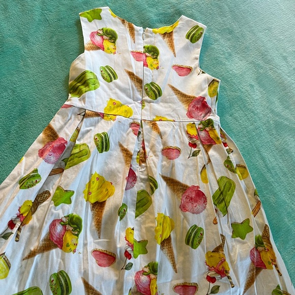 Mayoral sz 8 dress “dessert pattern “ gorgeous and fun!! Made in Spain - Picture 3 of 8